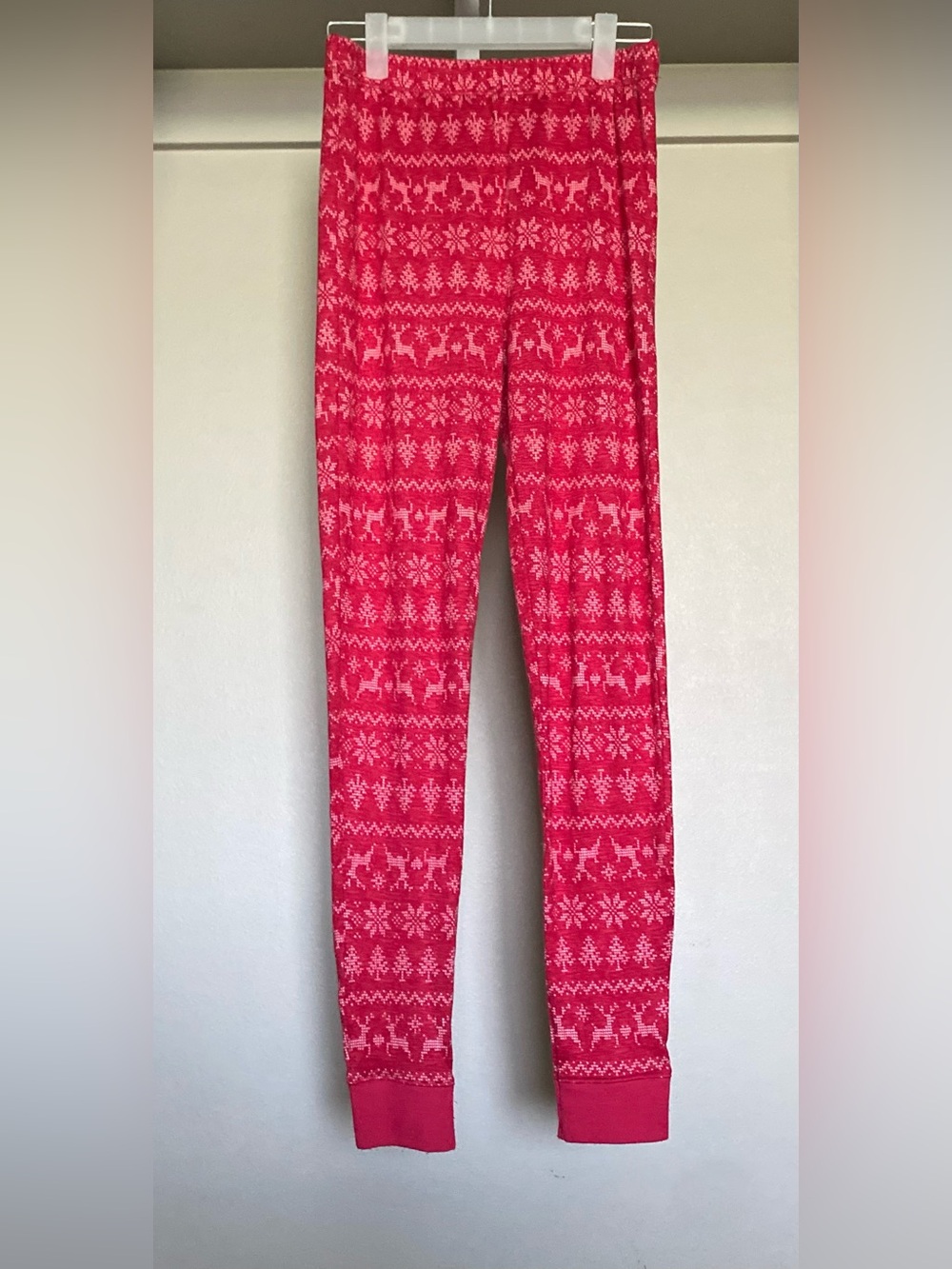 Kids Red Holiday Print Pajama Pants